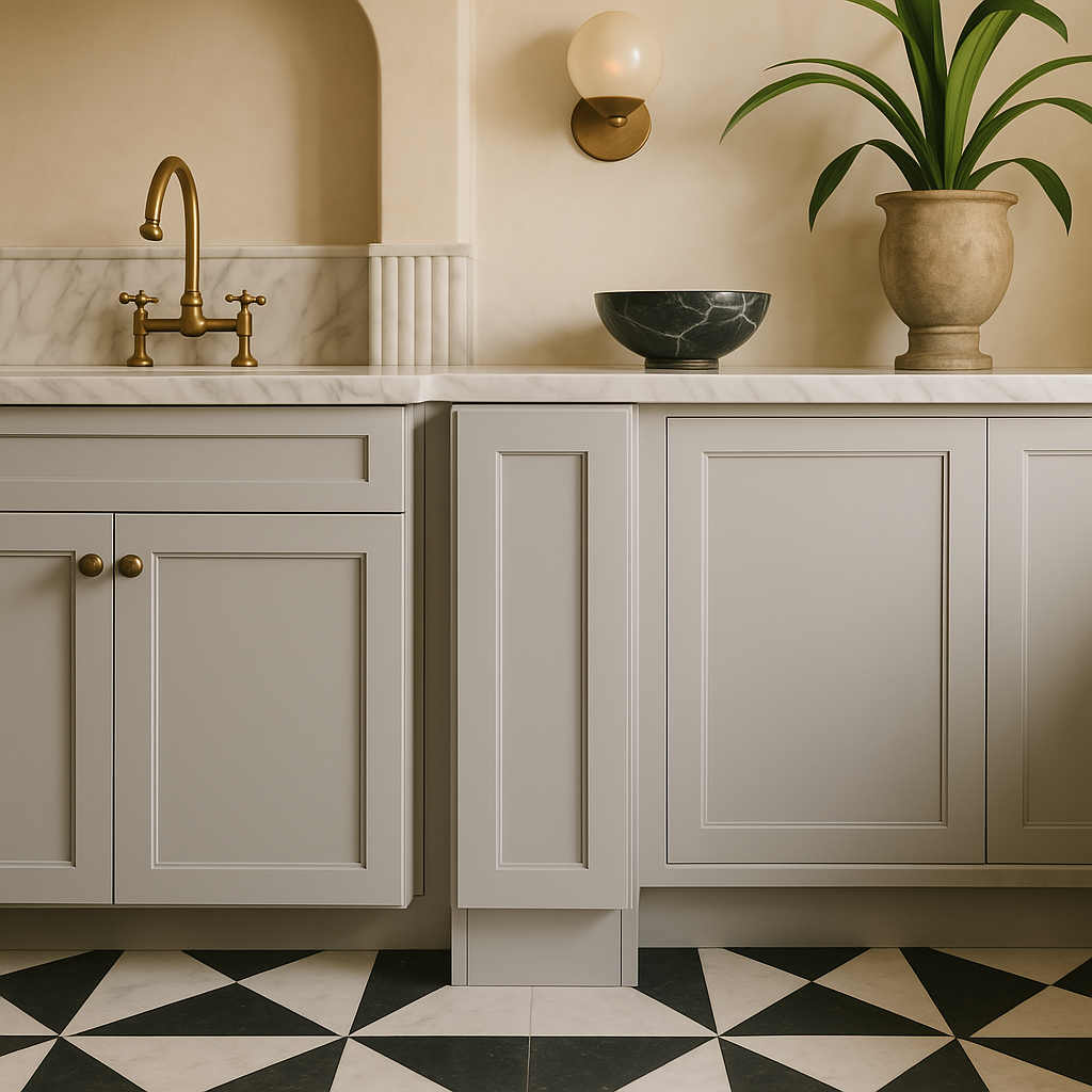 Hampton Bay Avondale 9 in. W x 24 in. D x 34.5 in. H Ready to Assemble Plywood Shaker Base Kitchen Cabinet in Dove Gray