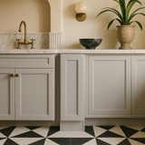 Hampton Bay Avondale 9 in. W x 24 in. D x 34.5 in. H Ready to Assemble Plywood Shaker Base Kitchen Cabinet in Dove Gray