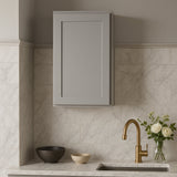 Hampton Bay Avondale 18 in. W x 12 in. D x 30 in. H Ready to Assemble Plywood Shaker Wall Kitchen Cabinet in Dove Gray