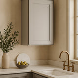 Hampton Bay Avondale 18 in. W x 12 in. D x 30 in. H Ready to Assemble Plywood Shaker Wall Kitchen Cabinet in Dove Gray
