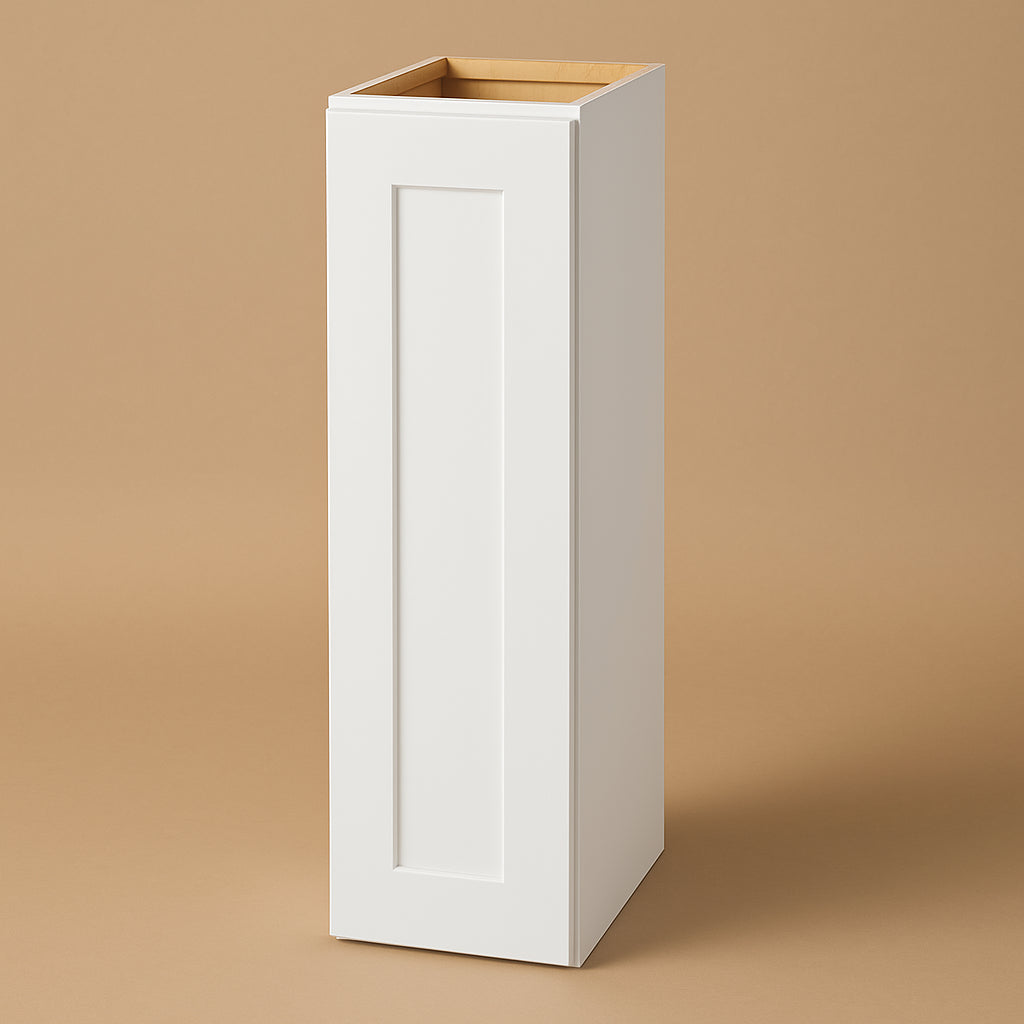 Hampton Bay Avondale Shaker Wall Kitchen Cabinet, Alpine White, 9 in. W x 12 in. D x 36 in. H