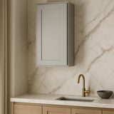 Hampton Bay Avondale 15 in. W x 12 in. D x 30 in. H Ready to Assemble Plywood Shaker Wall Kitchen Cabinet in Dove Gray