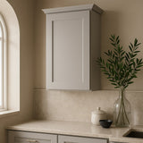 Hampton Bay Avondale 15 in. W x 12 in. D x 30 in. H Ready to Assemble Plywood Shaker Wall Kitchen Cabinet in Dove Gray