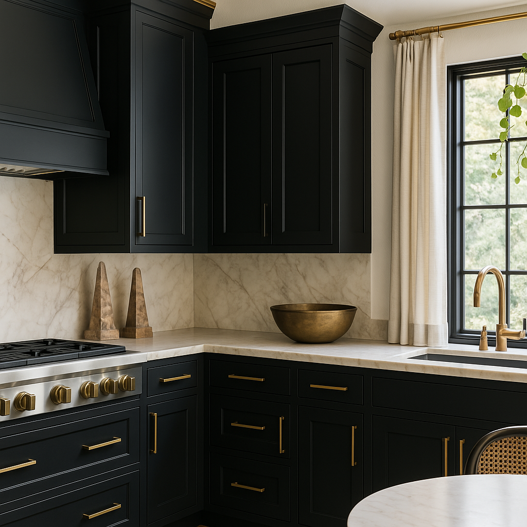 Hampton Bay Avondale Shaker Wall Kitchen Cabinet, 9 in. W x 12 in. D x 30 in. H, Raven Black