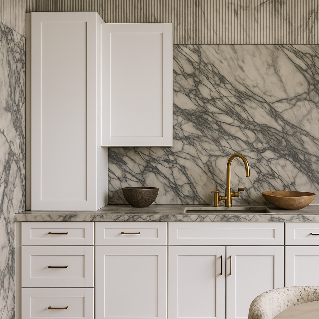 MILL'S PRIDE Richmond Verona White Plywood Shaker Wall Kitchen Cabinet, 18 in W x 12 in D x 30 in H