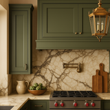 Hampton Bay Avondale 9 in. W x 12 in. D x 36 in. H Ready to Assemble Plywood Shaker Wall Kitchen Cabinet in Fern Green