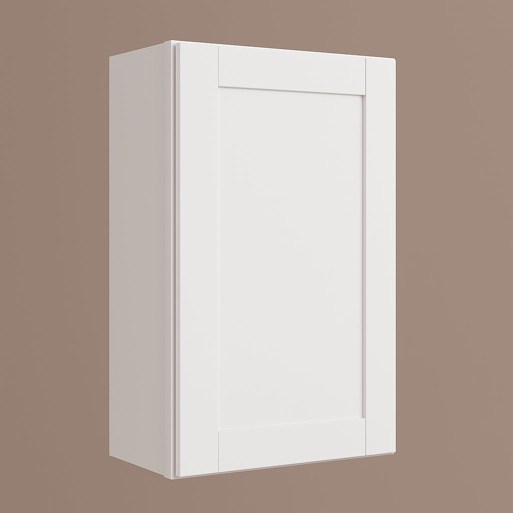 MILL'S PRIDE Richmond Verona White Plywood Shaker Wall Kitchen Cabinet, 15 in W x 12 in D x 30 in H, Ready to Assemble with Soft Close