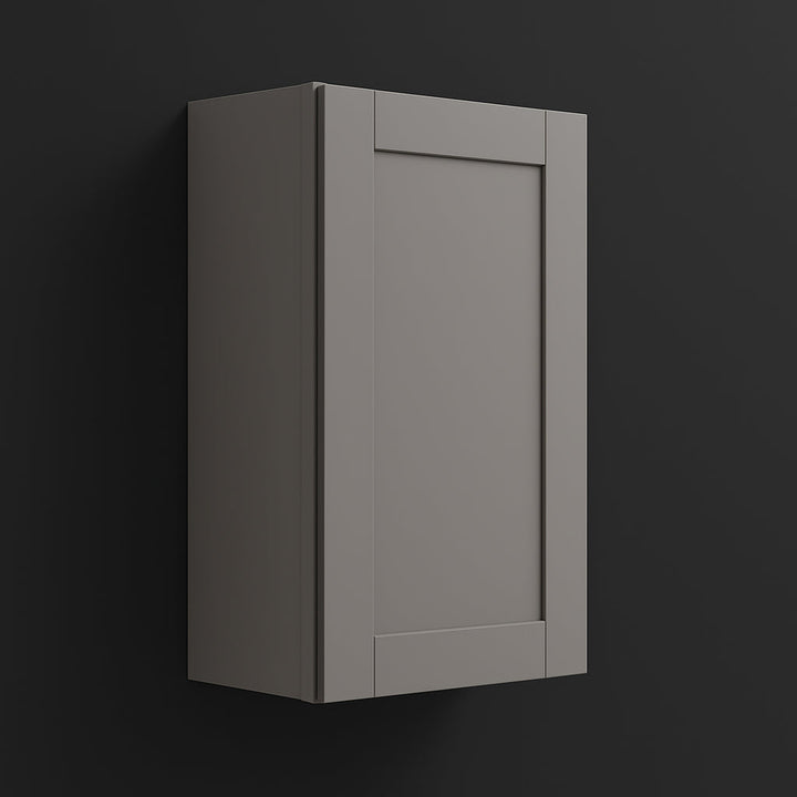 MILL'S PRIDE Richmond Vesuvius Gray Plywood Shaker Wall Kitchen Cabinet 18 in W x 12 in D x 30 in H