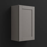 MILL'S PRIDE Richmond Vesuvius Gray Plywood Shaker Wall Kitchen Cabinet 18 in W x 12 in D x 30 in H