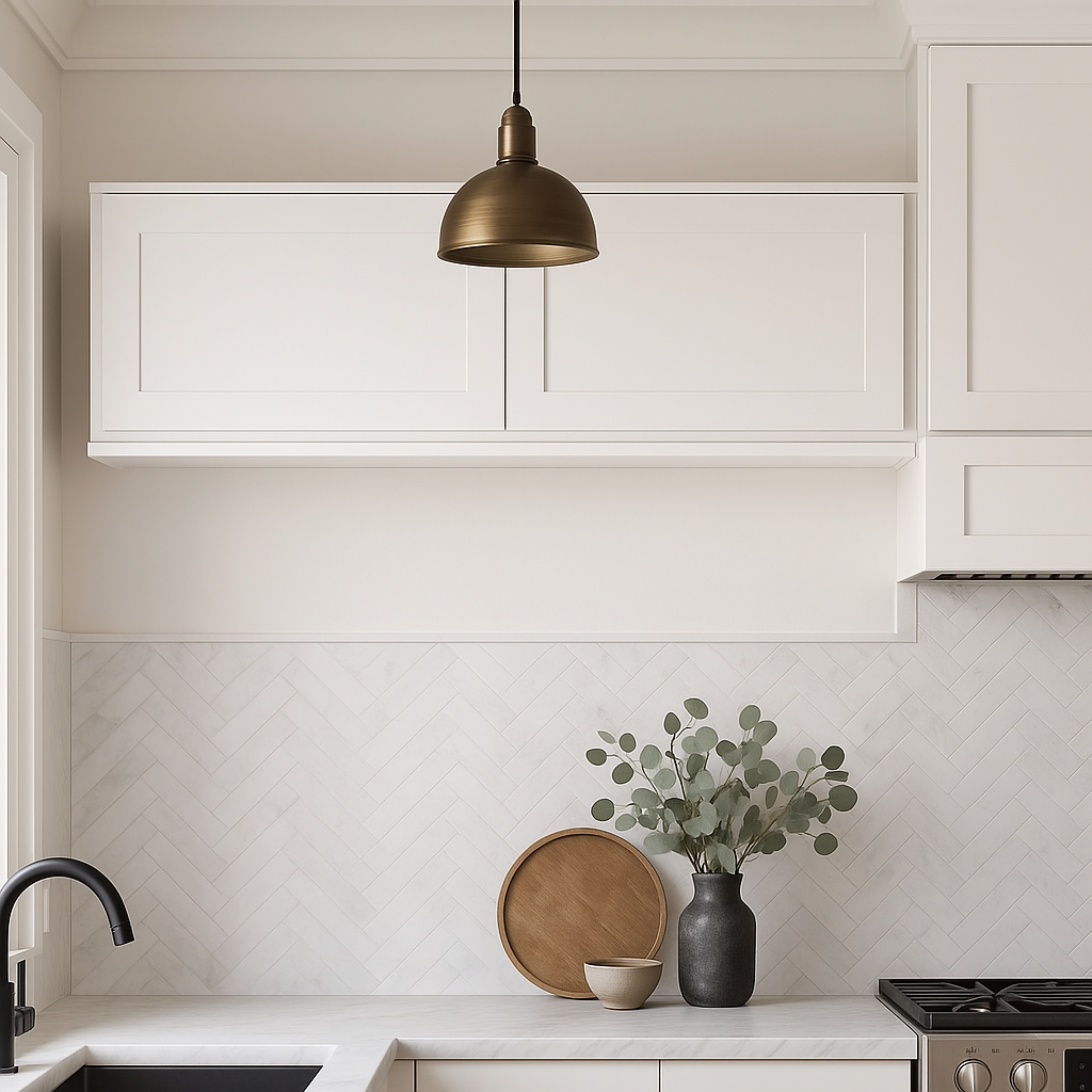 Design House Brookings Solid Wood Shaker Kitchen Cabinet W3312, 33x12x12 in, White