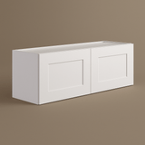 Design House Brookings Shaker 2-Door Bridge Wall Kitchen Cabinet, White