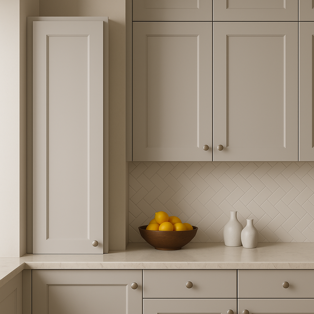 Hampton Bay Avondale Shaker Wall Kitchen Cabinet, Dove Gray, 9 in. W x 12 in. D x 36 in. H