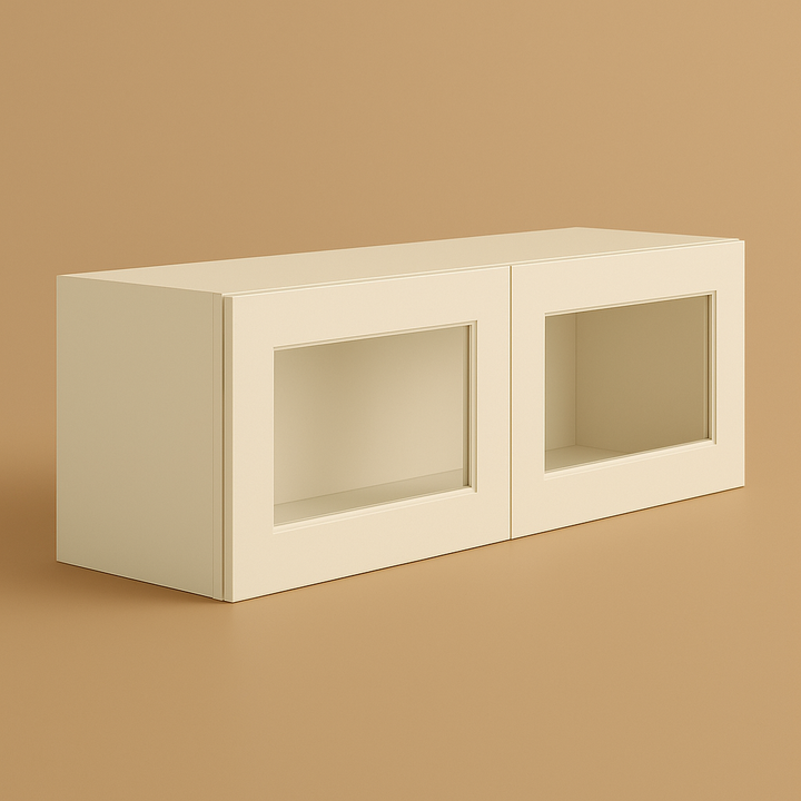 HOMEIBRO Antique White Plywood Wall Kitchen Cabinet - 36 in. W X 12 in. D X 12 in. H
