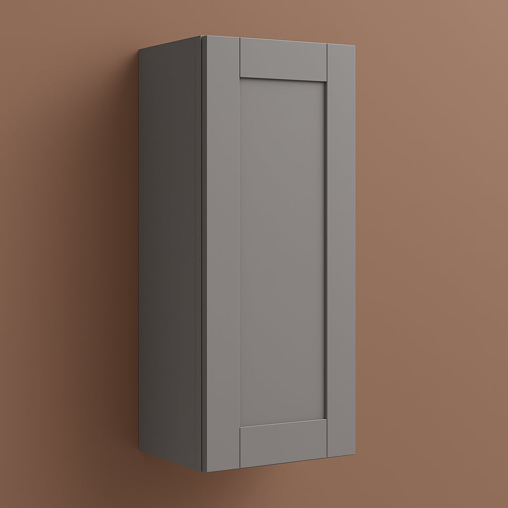 MILL'S PRIDE Richmond Vesuvius Gray Plywood Shaker Wall Kitchen Cabinet 12 in W x 12 in D x 36 in H