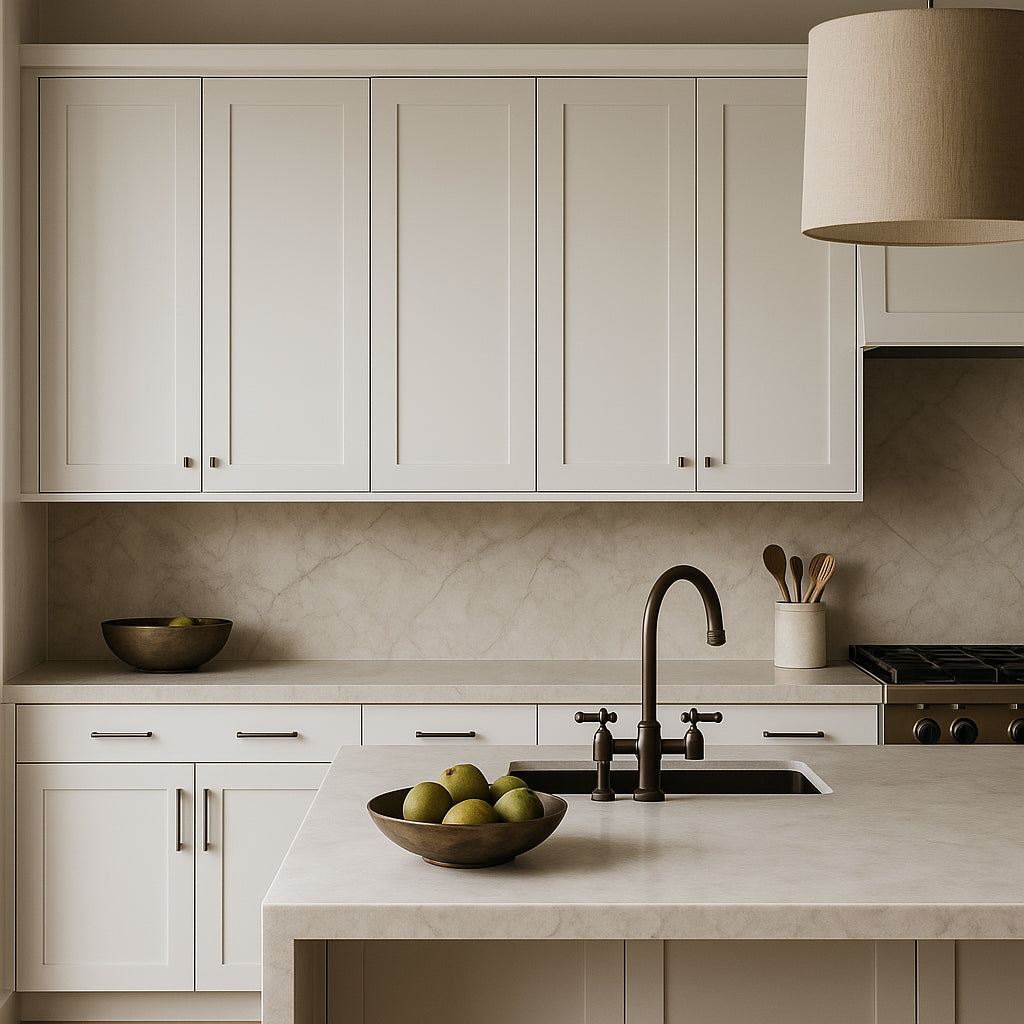 Hampton Bay Avondale Shaker Wall Kitchen Cabinet, 18 in. W x 12 in. D x 42 in. H, Alpine White