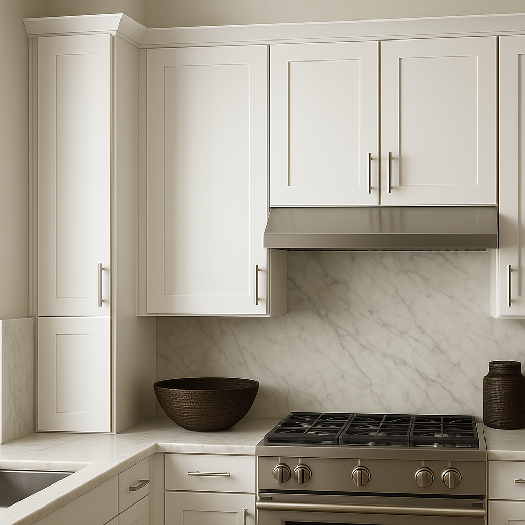 Hampton Bay Avondale Shaker Wall Kitchen Cabinet, 12 in. W x 12 in. D x 42 in. H, Alpine White