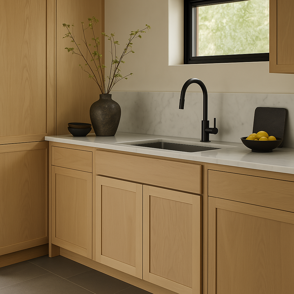 Hampton Bay 33 in. W x 24 in. D x 34.5 in. H Ready to Assemble Sink Base Kitchen Cabinet with CLICKREADY Technology