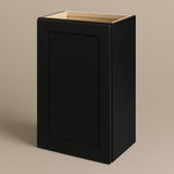 Hampton Bay Avondale 18 in. Shaker Wall Kitchen Cabinet in Raven Black