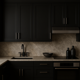 Hampton Bay Avondale 18 in. Shaker Wall Kitchen Cabinet in Raven Black