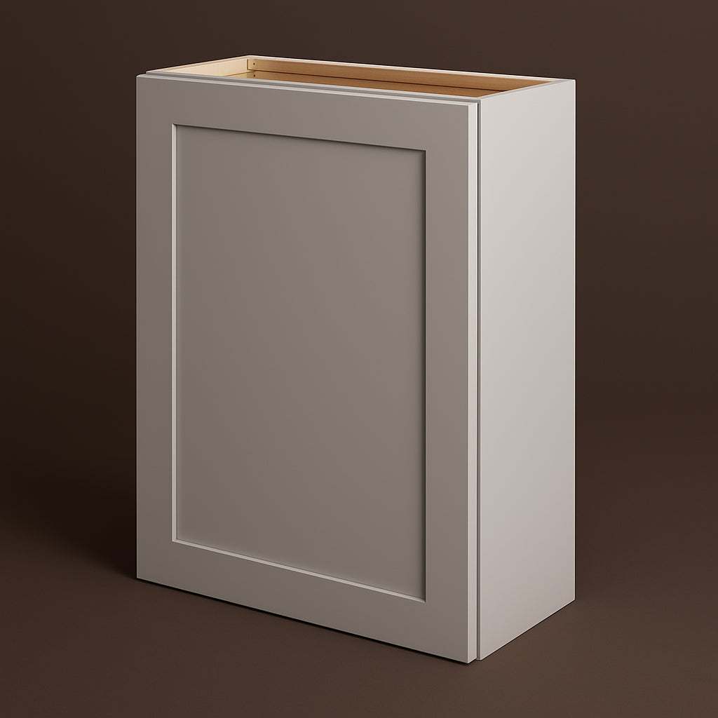 Hampton Bay Avondale 24 in. W x 12 in. D x 30 in. H Ready to Assemble Plywood Shaker Wall Kitchen Cabinet in Dove Gray