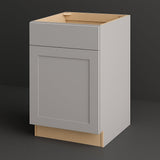 Hampton Bay Avondale 21 in. W x 24 in. D x 34.5 in. H Ready to Assemble Plywood Shaker Base Kitchen Cabinet in Dove Gray