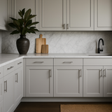 Hampton Bay Avondale 21 in. W x 24 in. D x 34.5 in. H Ready to Assemble Plywood Shaker Base Kitchen Cabinet in Dove Gray