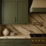 Hampton Bay Avondale 18 in. W x 12 in. D x 30 in. H Ready-to-Assemble Plywood Shaker Wall Kitchen Cabinet in Fern Green