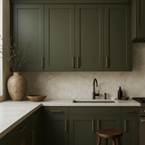 Hampton Bay Avondale 18 in. W x 12 in. D x 30 in. H Ready-to-Assemble Plywood Shaker Wall Kitchen Cabinet in Fern Green