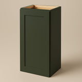 Hampton Bay Avondale Shaker Wall Kitchen Cabinet, 15 in. W x 12 in. D x 30 in. H, Fern Green