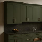 Hampton Bay Avondale 27 in. W x 12 in. D x 36 in. H Ready to Assemble Plywood Shaker Wall Kitchen Cabinet in Fern Green