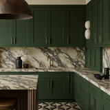 Hampton Bay Avondale 27 in. W x 12 in. D x 36 in. H Ready to Assemble Plywood Shaker Wall Kitchen Cabinet in Fern Green