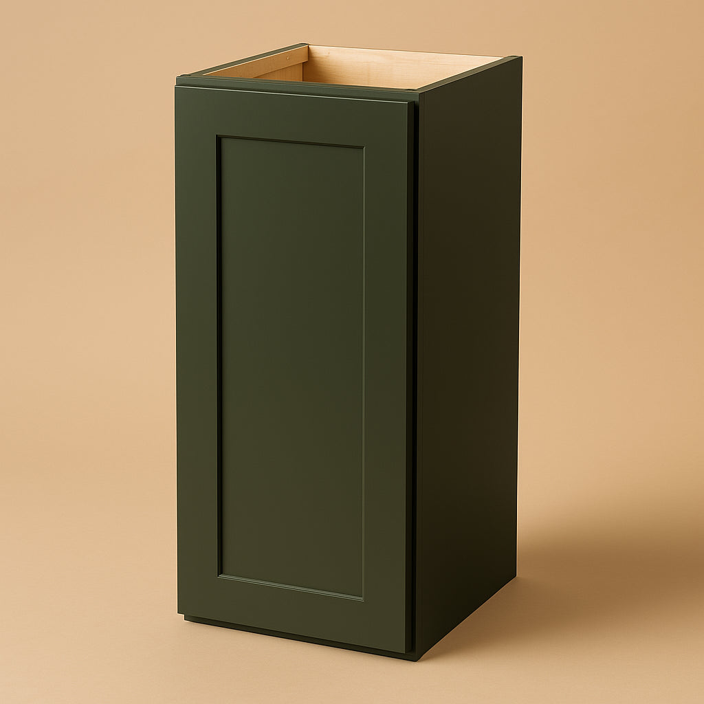 Hampton Bay Avondale 12" Fern Green Shaker Wall Cabinet