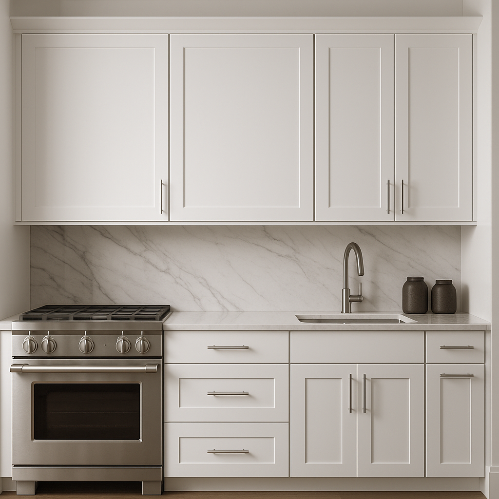 Hampton Bay Avondale 24 in. Alpine White Shaker Wall Kitchen Cabinet