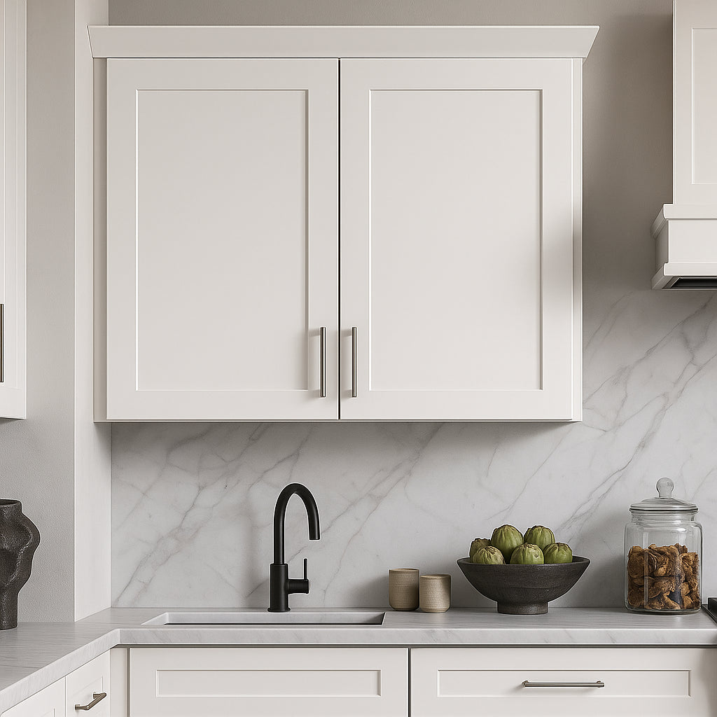 Hampton Bay Avondale 36" Alpine White Shaker Wall Kitchen Cabinet