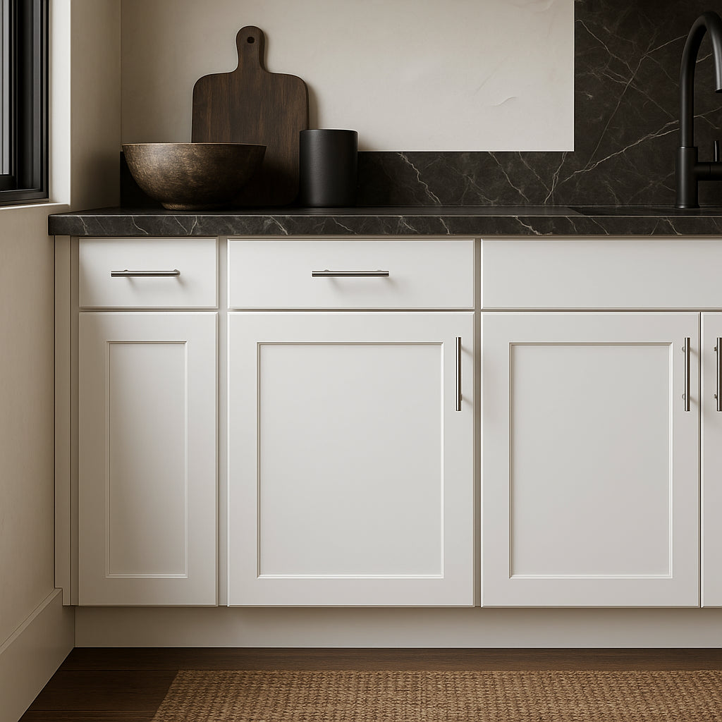 Hampton Bay Avondale 18-inch Alpine White Shaker Base Kitchen Cabinet