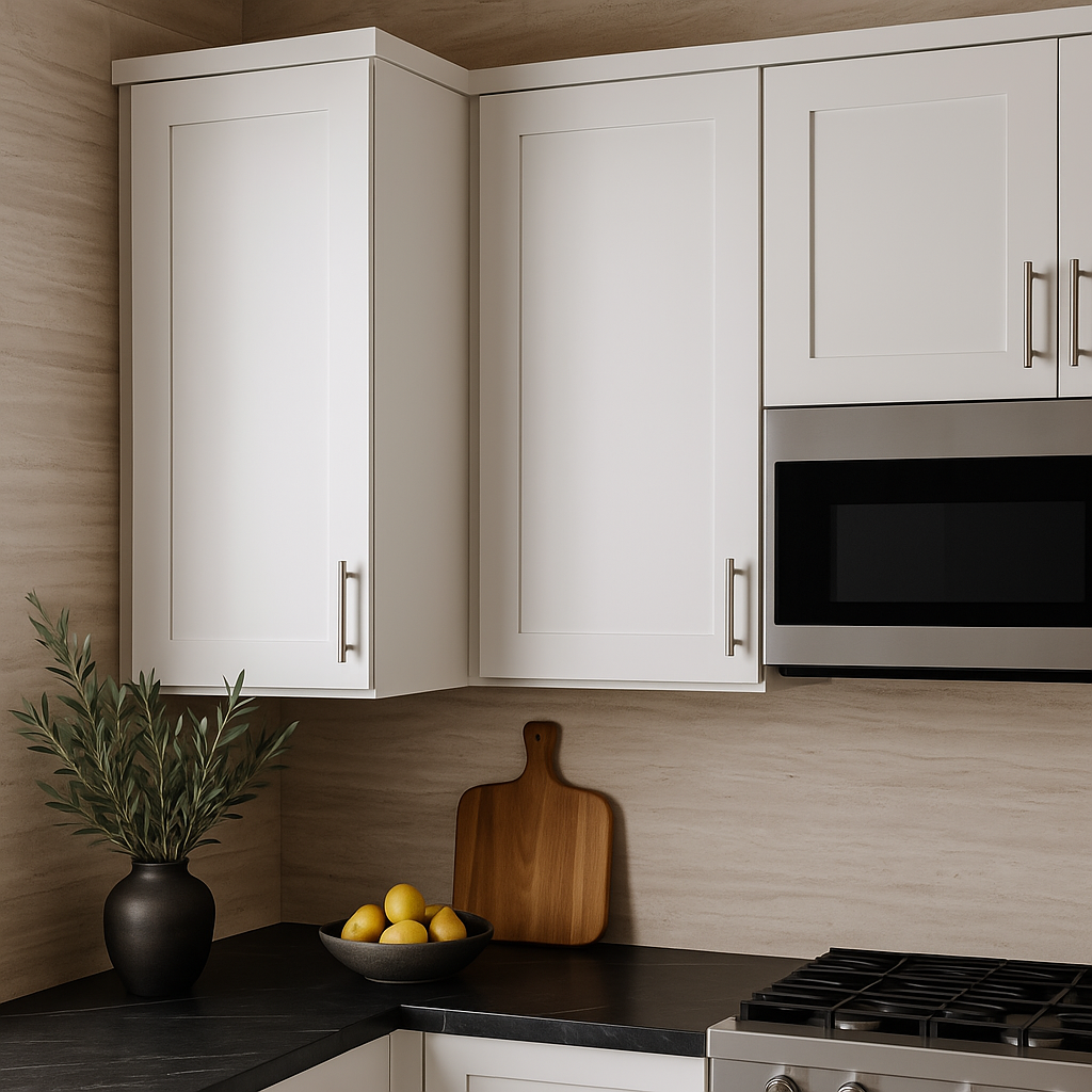 Hampton Bay Avondale Shaker Wall Kitchen Cabinet, Alpine White, 24x12x42 in.