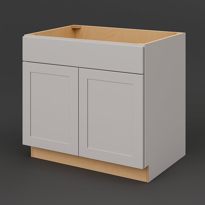 Hampton Bay Avondale 36" Shaker Sink Base Cabinet in Dove Gray