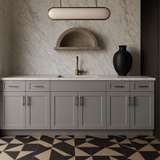 Hampton Bay Avondale 36" Shaker Sink Base Cabinet in Dove Gray