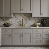 Hampton Bay Avondale 36" Shaker Sink Base Cabinet in Dove Gray