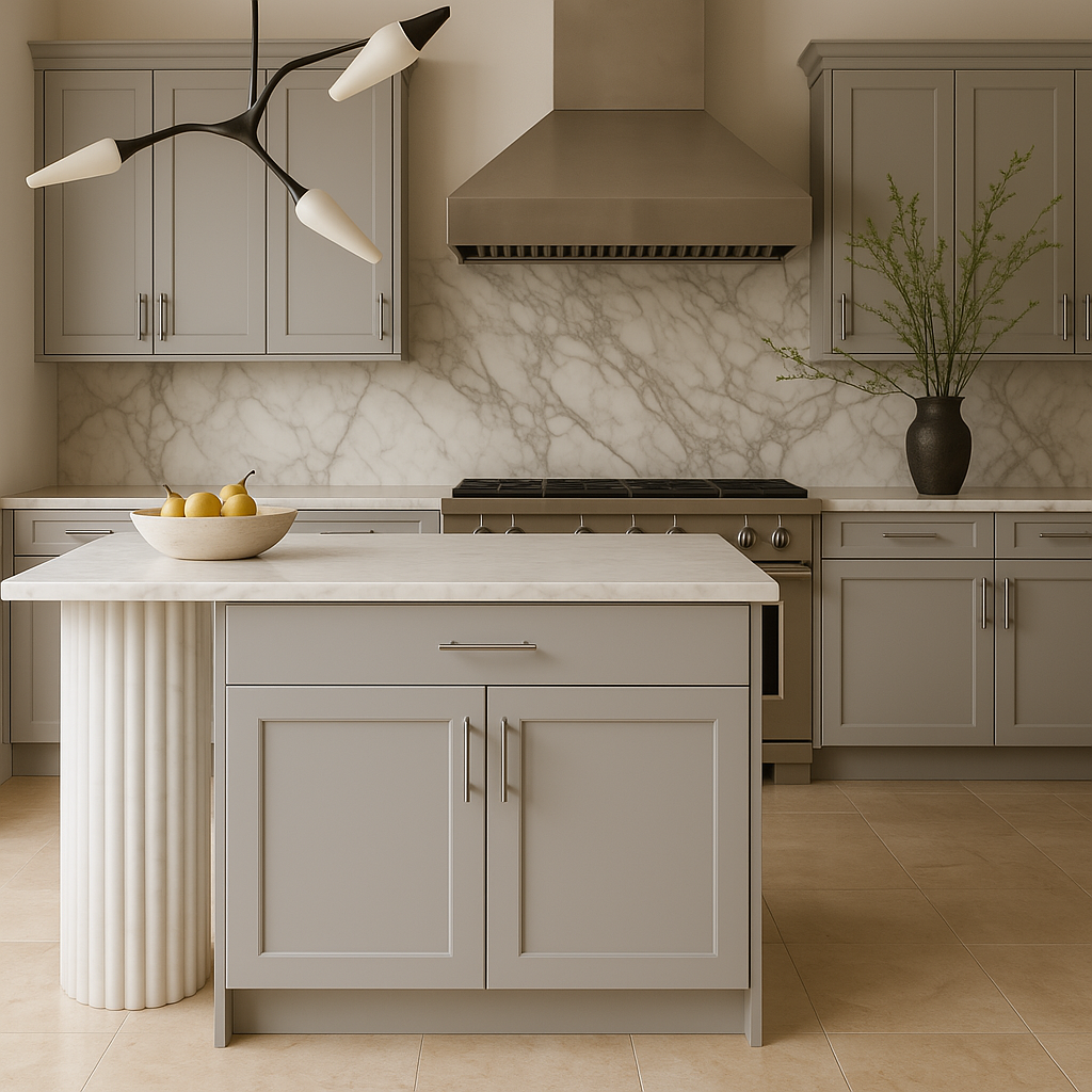 Hampton Bay Avondale 30-inch Dove Gray Shaker Base Kitchen Cabinet