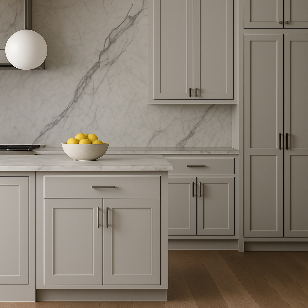 Hampton Bay Avondale 36-inch Dove Gray Shaker Base Kitchen Cabinet