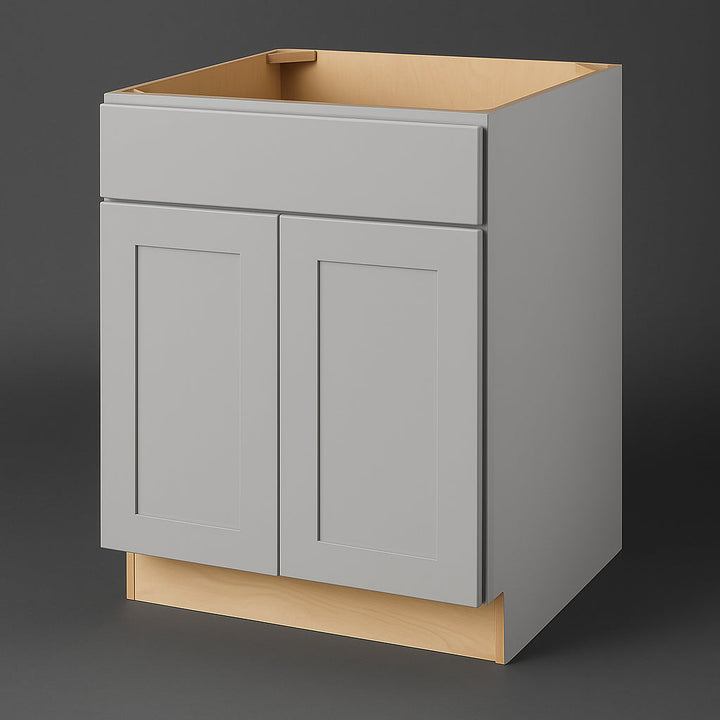 Hampton Bay Avondale Shaker Sink Base Kitchen Cabinet, Dove Gray, 30 in.