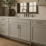 Hampton Bay Avondale Shaker Sink Base Kitchen Cabinet, Dove Gray, 30 in.