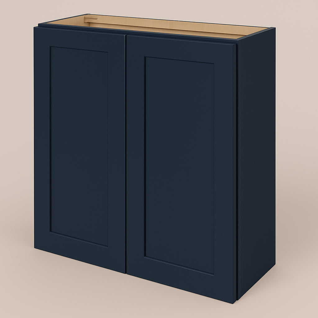 Hampton Bay Avondale Ink Blue Shaker Wall Kitchen Cabinet, 36x12x30 Inches