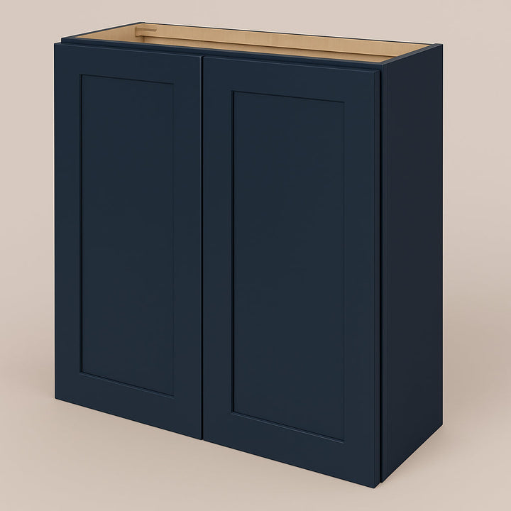 Hampton Bay Avondale Ink Blue Shaker Wall Kitchen Cabinet, 36x12x30 Inches