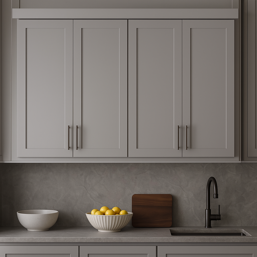 Hampton Bay Avondale Shaker Wall Kitchen Cabinet, Dove Gray, 30x12x36 in.