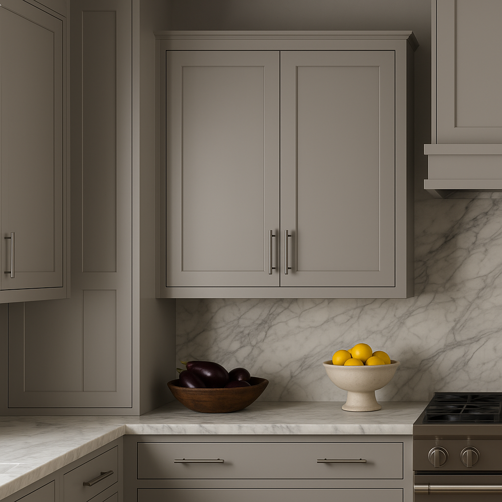 Hampton Bay Avondale Shaker Wall Kitchen Cabinet, Dove Gray, 30x12x36 in.