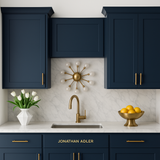 Hampton Bay Avondale Ink Blue Shaker Wall Kitchen Cabinet - 24x12x42
