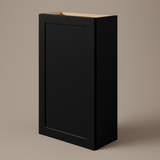 Hampton Bay Avondale 24 in. Shaker Wall Kitchen Cabinet in Raven Black