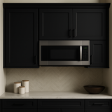 Hampton Bay Avondale 24 in. Shaker Wall Kitchen Cabinet in Raven Black